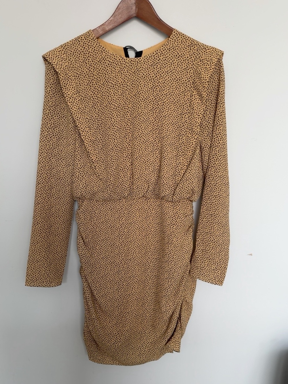NWT Ted Baker QUINCI Animal Print Ruched Mini Dress Size 1 - Picture 4 of 8